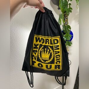 Bruno Mars 24K Magic Drawstring Backpack